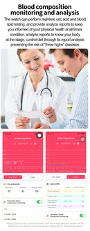 Relógio Inteligente Xiaomi ECG+PPG com IA para Diagnóstico de Saúde, Monitoramento de Lipídios, Pressão Arterial, Ácido Úrico e Frequência Cardíaca - Compatível com Xiaomi Smartwatch