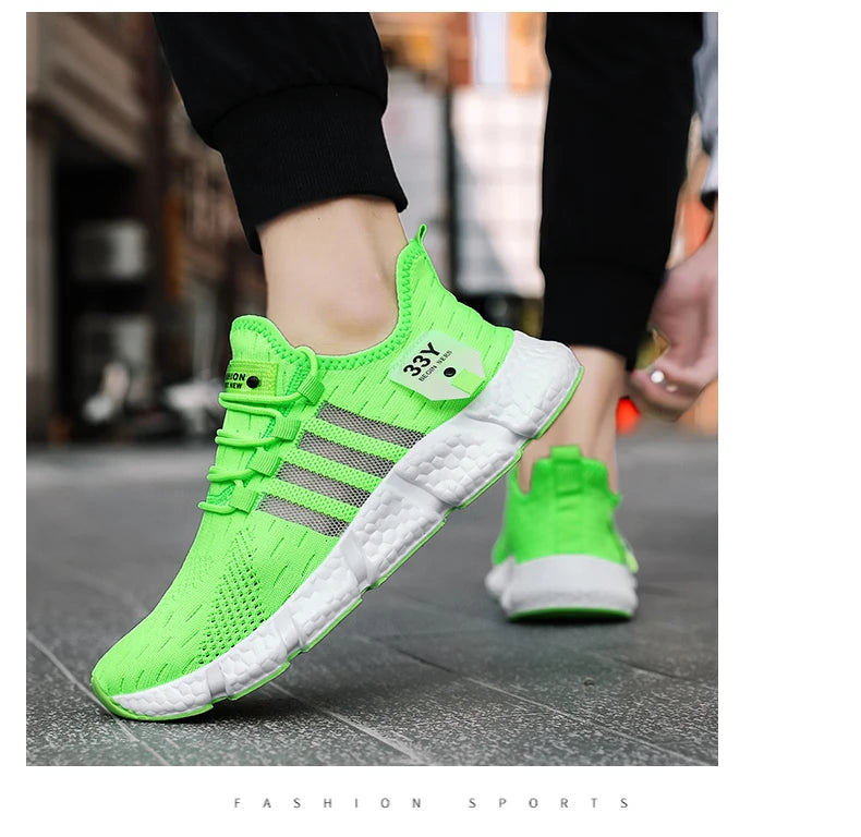 Sapatos masculinos de malha respirável, tênis leves e modernos para caminhada, tênis masculinos plus size para corrida e fitness ao ar livre 2024
