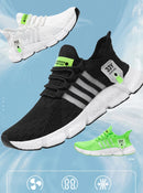 Sapatos masculinos de malha respirável, tênis leves e modernos para caminhada, tênis masculinos plus size para corrida e fitness ao ar livre 2024