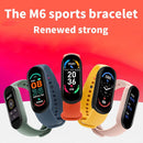 Relógio Inteligente M6 Masculino e Feminino, Pulseira Inteligente para Fitness, Esportiva, Monitor de Frequência Cardíaca e Pressão Arterial, Resistente à Água e Multifuncional