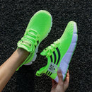 Tênis esportivo casual masculino, respirável e leve, em mesh, preto, para corrida, caminhada e outras atividades ao ar livre.