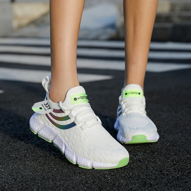 Tênis esportivos casuais masculinos, tênis leves e respiráveis, de malha preta, para corrida, atlético, para caminhada