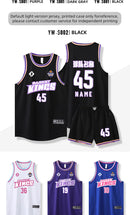 Camisa de basquete infantil e adulto personalizável, uniforme de treino de secagem rápida para meninos e meninas, agasalho esportivo infantil.