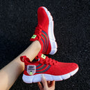 Tênis esportivo casual masculino, respirável e leve, em mesh, preto, para corrida, caminhada e outras atividades ao ar livre.