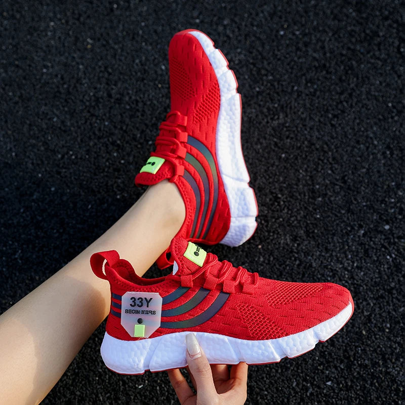 Tênis esportivos casuais masculinos, tênis leves e respiráveis, de malha preta, para corrida, atlético, para caminhada