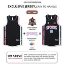 Camisa de basquete infantil e adulto personalizável, uniforme de treino de secagem rápida para meninos e meninas, agasalho esportivo infantil.